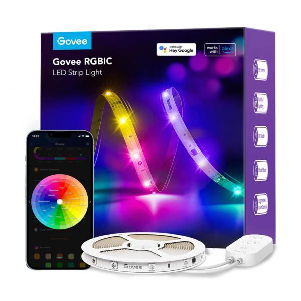 CABLE DE LUCES GOVEE RGBIC BASIC WIFI BLUETOOTH LED STRIP LIGHTS H618A