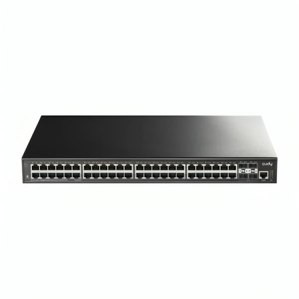 SWITCH CUDY GS5048S4 1.0 PUERTOS 48 × GbE/ 4 × SFP+ DE 10 G ADMINISTRABLE L3