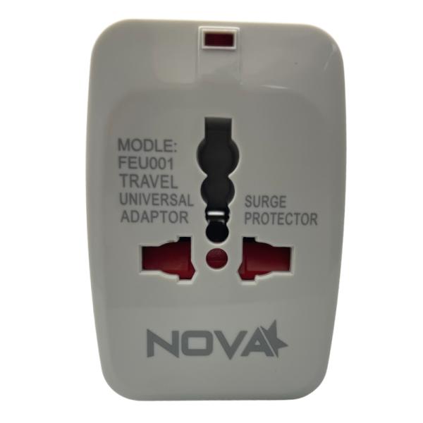 ADAPTADOR UNIVERSAL NOVA FEU001001C PARA VIAJES