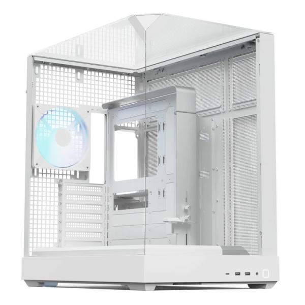 CASE APNX V2-F-WT-V1 MID TOWER VENTILADORES 3 DE 120MM CON PANEL FRONTAL Y LATERAL APCM-VI03143.21