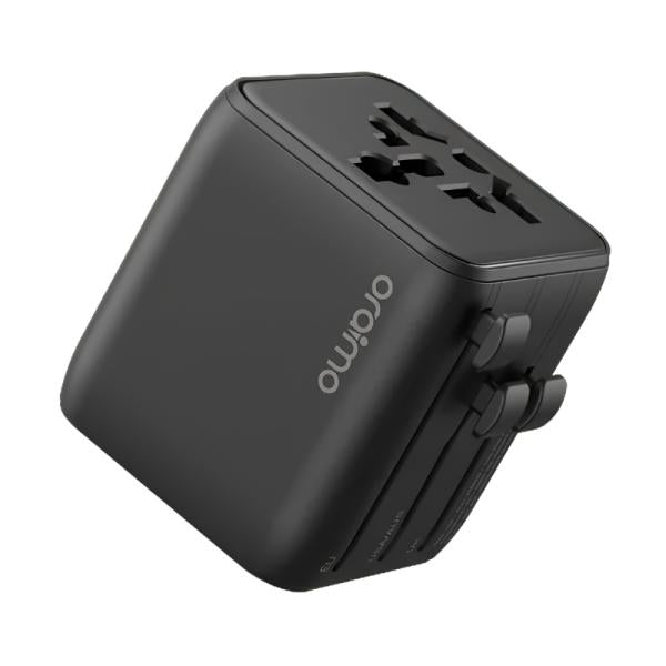 ADAPTADOR UNIVERSAL ORAIMO POWEROMNI 25 OCW-T01 2 TOMAS AC/ENCHUFES NEGRO