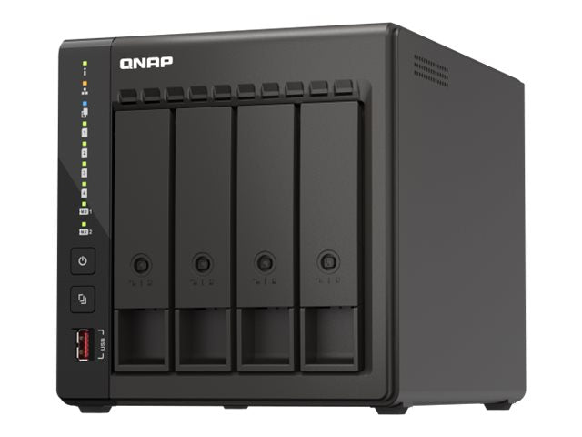 QNAP TS-453E - Servidor NAS - 4 compartimentos - SATA 6Gb/s - RAID 0, 1, 5, 6, 10, JBOD - RAM 8 GB - 2.5 