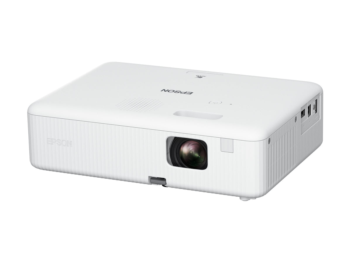 Epson EpiqVision Flex CO-W01 - Proyector 3LCD - portátil - 3000 lúmenes (blanco) - 3000 lúmenes (color) - WXGA (1280 x 800) - 16:10 - 720p - con 1 año de Epson Extra Care Home Service