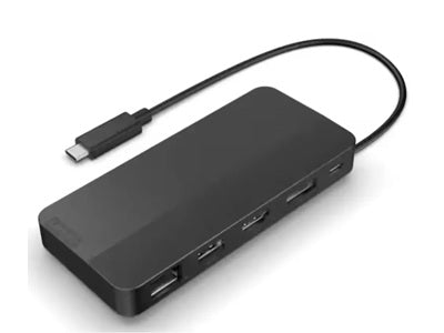 Lenovo- USB-c-Dual Display Travel Dock- con un adaptador USB-C adicional de 135W