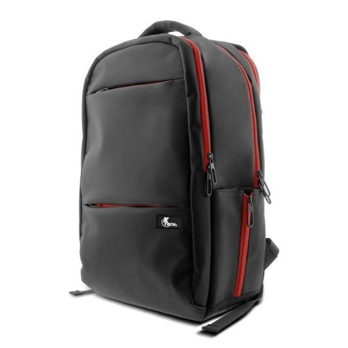 Xtech Insurgent XTB-507 Mochila para laptop 16.5" y accesorios de videojuegos - Nylon durable - Gaming - Color Negro y Rojo - Bolsillo Antirrobo - Panel posterior acolchado con tecnología de ventilación Airflow
