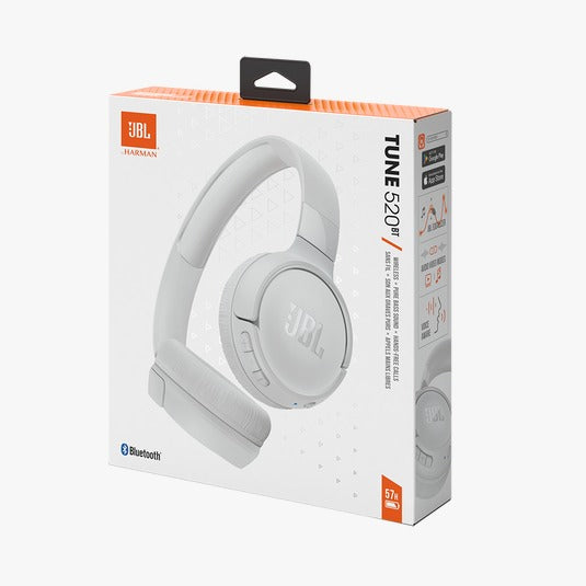 Audifonos JBL Tune 520BT On-Ear Inalámbricos Bluetooth Blanco JBLT520BTWHTAM