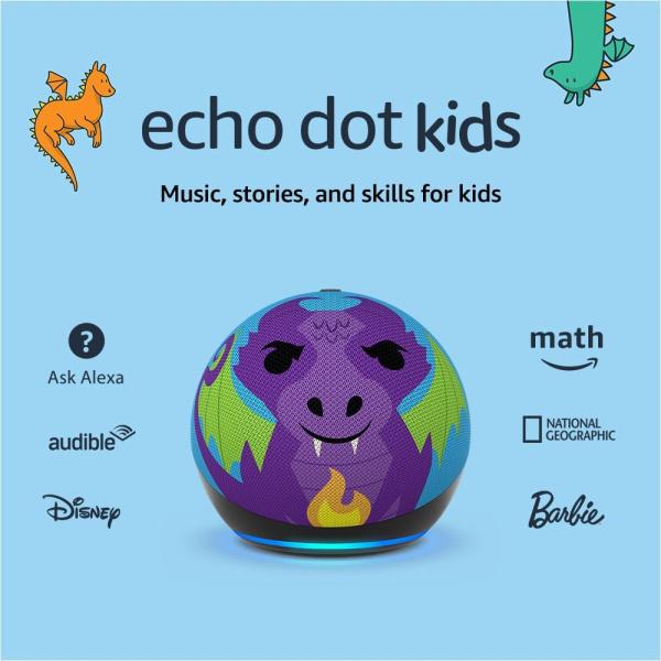 Amazon Echo Dot 5 Kids Edition Dragon B09B96PMLY