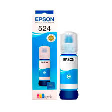 Botella de Tinta Epson T524 Cian T524220-AL