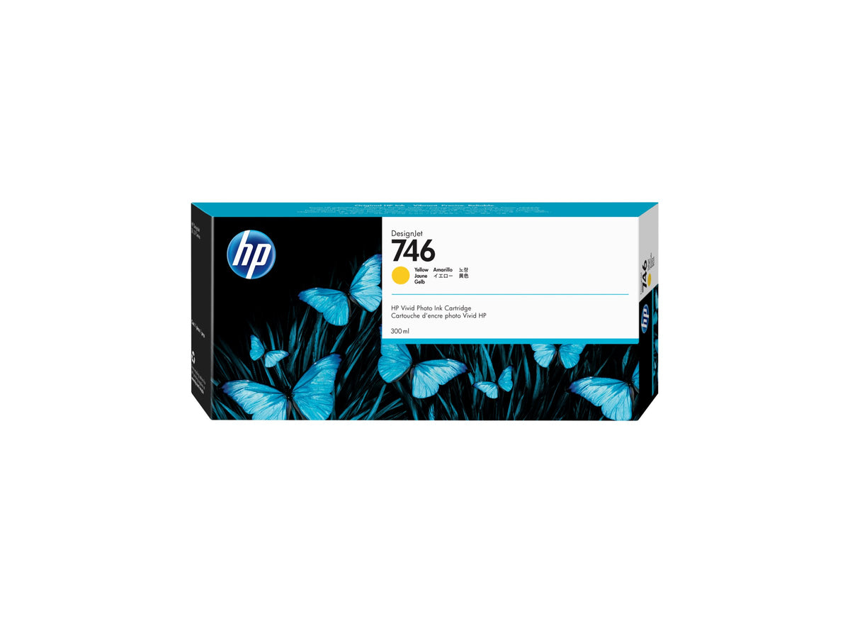 HP 746 - 300 ml - amarillo - original - DesignJet - cartucho de tinta - para DesignJet Z6, Z6dr, Z9+, Z9+dr