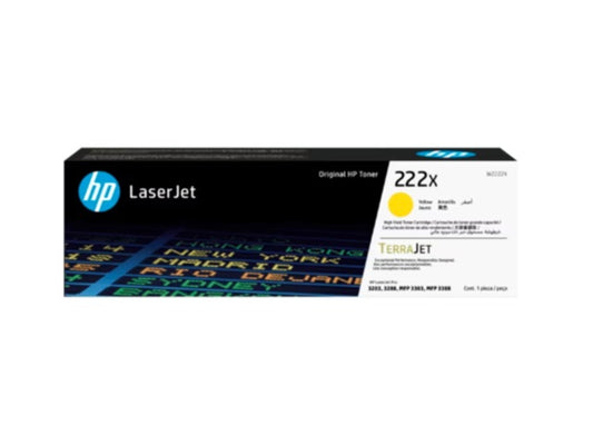 HP - 222X - Toner cartridge - Yellow - ORIGINAL LASERJET