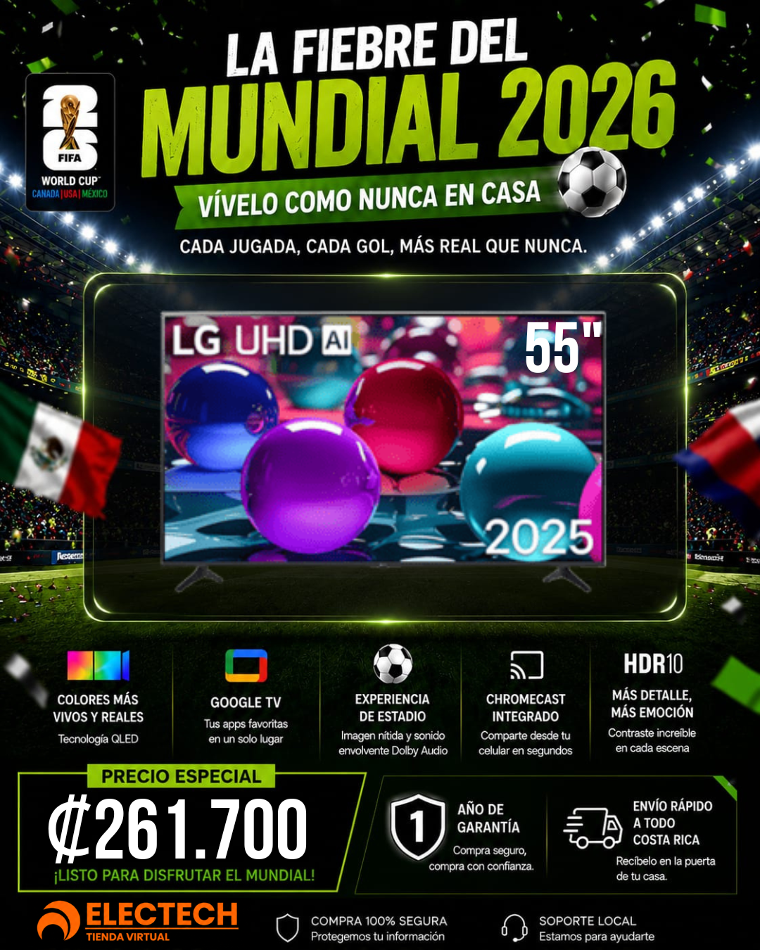 Televisión LG UHD Smart TV 55” – 55UA7300PSB