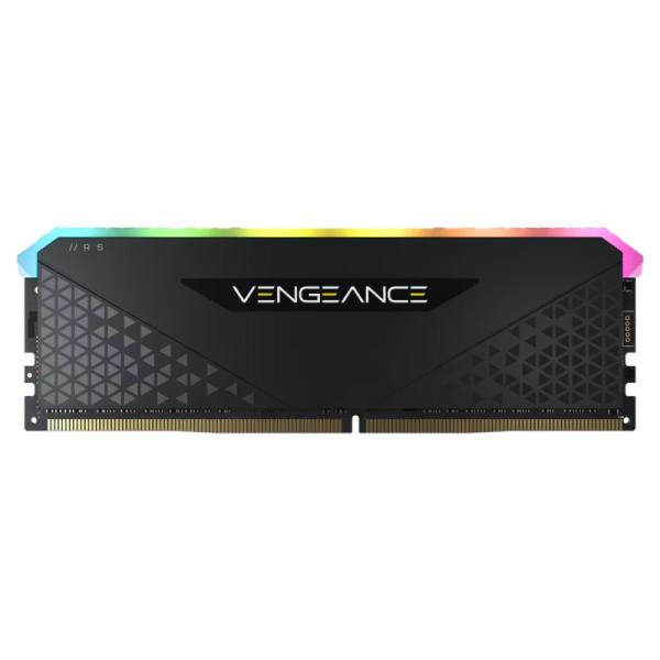 MEMORIA RAM PC-16GB-CORSAIR-CMG16GX4M1E3200C16-DDR4-3200 MHZ-CL16-1.35 V-RGB RS, XMP 2.0, DISIPADOR ALUMINIO-DIMM 288 PINES