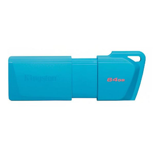 MEMORIA USB 64GB 3.2 KINGSTON EXODIA M LATAM DTXM NEON AQUA BLUE KC-U2L64-7LB