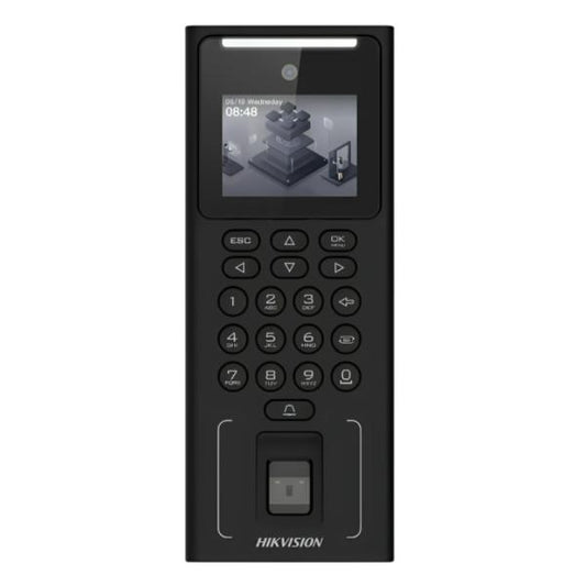 LECTOR BIOMETRICO RECONOCIMIENTO FACIAL HIKVISION 2.4 INCH LCD DISPLAY 2MP LENS FACE AND FINGERPRINT RECOGNITION DS-K1T321MFWX 302919996