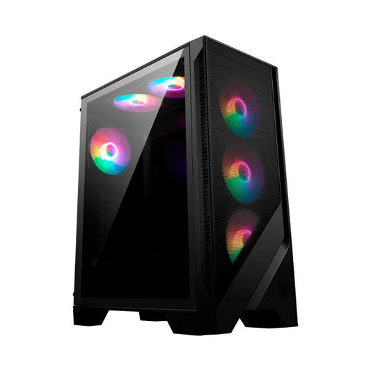 CASE RGB MSI MAG FORGE 120A AIRFLOW MID TOWER VENTILADORES 6 DE 120MM CON VIDRIO LATERAL Y MALLA FRONTAL 306-7G23A21-809