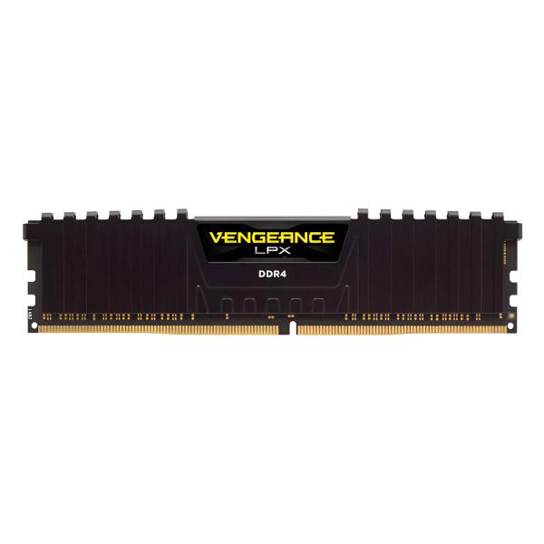MEMORIA RAM PC 16GB CORSAIR CMK16GX4M1E3200C16 DDR4 3200 MHZ CL16 1.35 V LPX, DISIPADOR ALUMINIO, XMP 2.0 DIMM 288 PINES