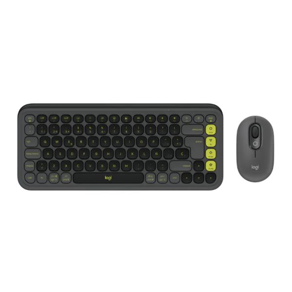 TECLADO Y MOUSE LOGITECH POP ICON COMBO INALÁMBRICO BLUETOOTH ESPAÑOL 920-013052