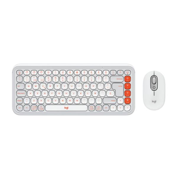 TECLADO Y MOUSE LOGITECH POP ICON COMBO INALÁMBRICO BLUETOOTH ESPAÑOL 920-013055