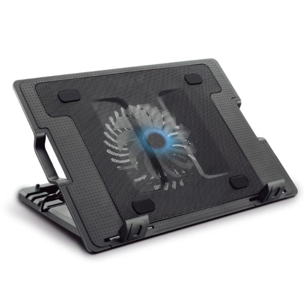 BASE PARA LAPTOP NOVA FHC78800001C 2 PUERTOS USB COMPATIBLE PARA PRODUCTOS DE HASTA 15.6"
