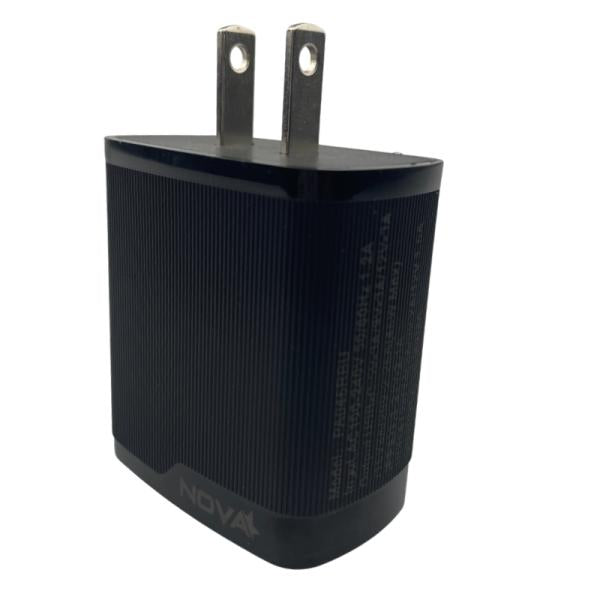 CARGADOR DE PARED NOVA PA046RBU001C 45W 1 PUERTO USB-C Y 1 PUERTO USB-A CARGA RAPIDA