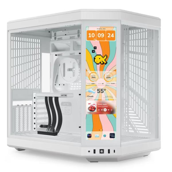 CASE HYTE Y70 TOUCH INFINITE TORRE MEDIA VIDRIO TEMPLADO CON PANTALLA TÁCTIL 14.9" GEN 3 CS-HYTE-Y70TTI-WW