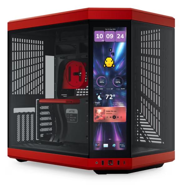 CASE HYTE Y70 TOUCH INFINITE TORRE MEDIA VIDRIO TEMPLADO CON PANTALLA TÁCTIL 14.9" GEN 3 CS-HYTE-Y70TTI-RB