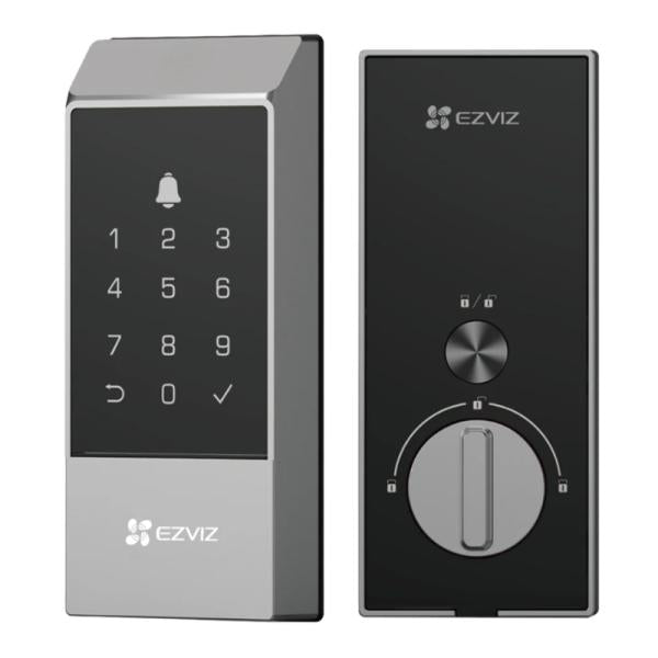 CERRADURA INTELIGENTE EZVIZ CS-DL04-R100-WBCP-GR(M)(O-STD) (E) CON CODIGO DE ACCESO WIFI 2.4 GHZ 310500562