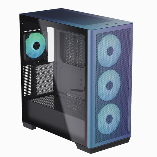 CASE RGB APNX C1-R-CF-V1 TORRE MEDIA ACERO 3 ABANICOS FRONTALES Y 1 ABANICO TRASERO APCM-CR01143.C1