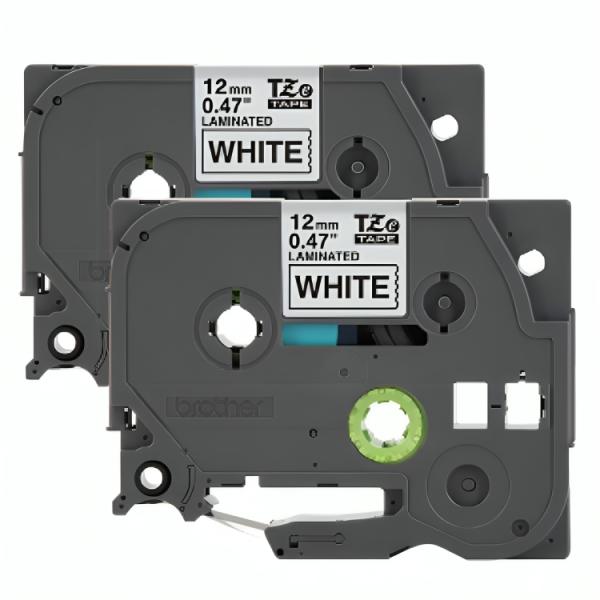 CINTA BROTHER TZE2312PK NEGRO SOBRE BLANCO DE 12MM PARA P-TOUCH 8M 2 PACK