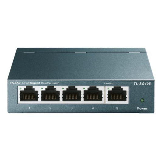 SWITCH TP LINK TL-SG105(UN) 5 PUERTOS RJ45 10/100/1000 MBPS NO ADMINISTRABLE ADMITEN AUTO-MDI / MDIX