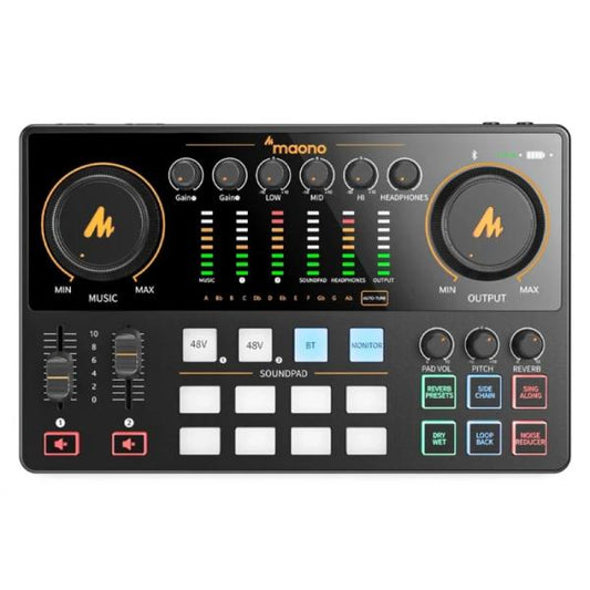INTERFASE DE AUDIO MAONO E2 GEN2 INALAMBRICO BLUETOOTH Y AUX-IN
