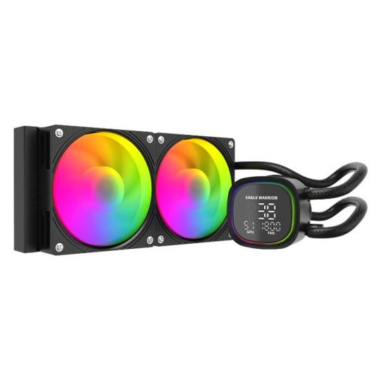 ENFRIAMIENTO LIQUIDO RGB EAGLE WARRIOR FCFWT292001C AIO 2X120MM PWM LGA115X/1700/AM4/AM5