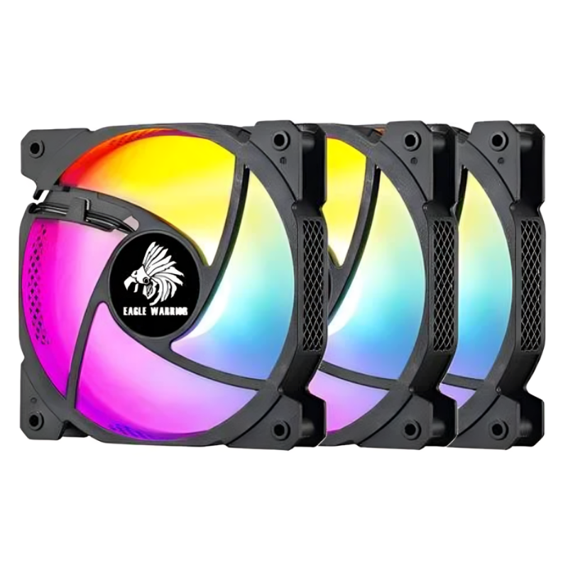 ABANICO ARGB EAGLE WARRIOR FCF2L3W5007C 3X120MM W/6 PIN CONTROL BOX