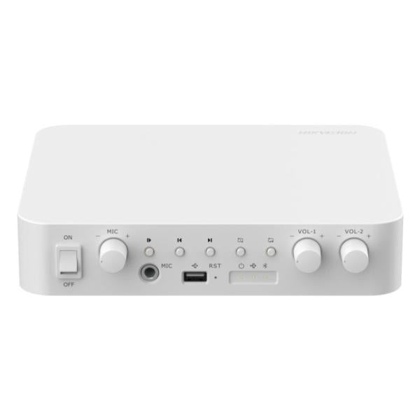 AMPLIFICADOR DE AUDIO DE RED HIKVISION DS-QAE1A80G1-VB(O-STD)/EU (E) 2 ZONAS 80W BLUETOOTH / USB 347000001