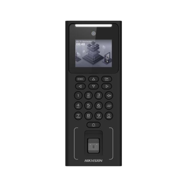 CONTROL DE RECONOCIMIENTO FACIAL HIKVISION DS-K1T321EFWX TECLADO/HUELLA/CÁMARA 2MP ETHERNET/WIFI/RS-485/USB 302920000 NEGRO