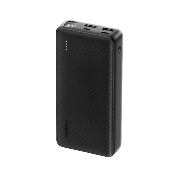 POWER BANK ORAIMO TRAVELER 15 OPB-1201P 20000 MAH CARGA RAPIDA DE 15 W CARGA DE 3 DISPOSITIVOS Y LINTERNA LED NEGRO