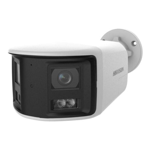 CÁMARA BALA IP WIFI PANORÁMICA HIKVISION DS-2CFW06-P(2.8mm)(O-STD)/EU 6MP H.265/WIFI/IP 2.8MM 30M IR/LUZ BLANCA AUDIO BIDIRECCIONAL 311331866 BLANCO