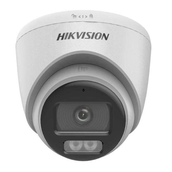 CAMARA TURRET HIKVISION DS-2CE72KF0T-LFS(2.8MM)(O-STD) 3K 5MP HDTVI/AHD/CVI/CVBS IR 40M LUZ BLANCA 40M AUDIO COLORVU SMART HYBRID LIGHT IP67 WDR DIGITAL 327800905 BLANCO