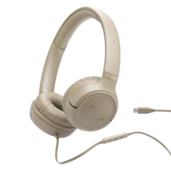 HEADSET	JBL TUNE 530C ALAMBRICO USB-C JBLT530CBEGAM BEIGE