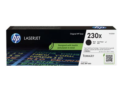 HP 230X - Negro - original - LaserJet - cartucho de tóner (W2300X) - para Color LaserJet Pro 4201, 4203, MFP 4301, MFP 4303