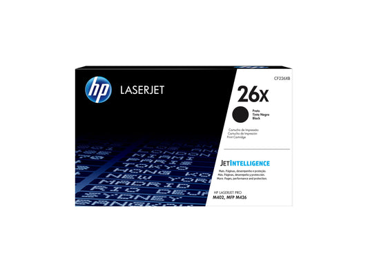 HP 26X - Alto rendimiento - negro - original - LaserJet - cartucho de tóner (CF226X) - para LaserJet Pro M402, MFP M426