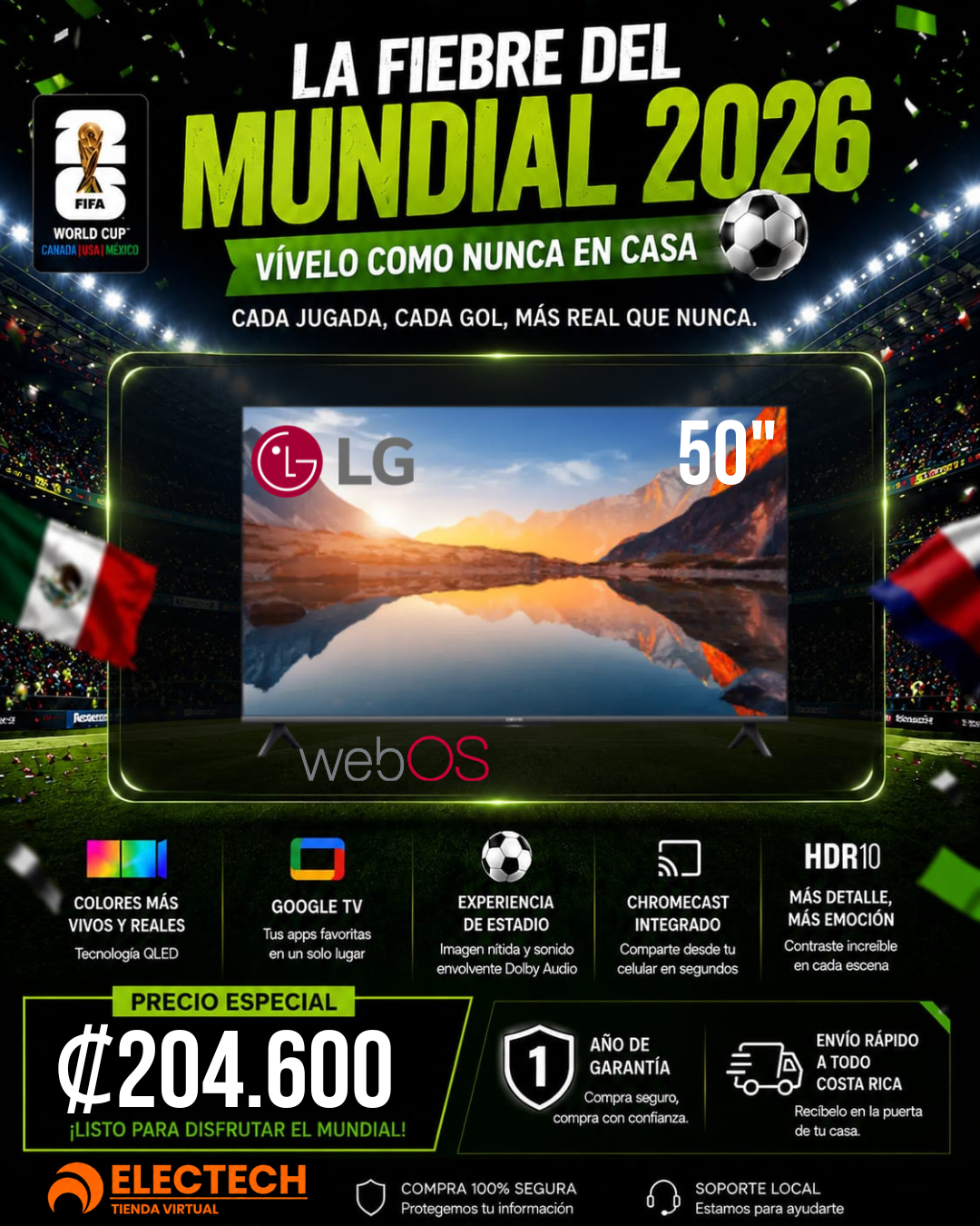 Televisión LG UHD Smart TV 50” – 50UA7300PSB