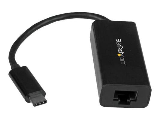 StarTech.com USB C to Gigabit Ethernet Adapter - Black - USB 3.1 to RJ45 LAN Network Adapter - USB Type C to Ethernet (US1GC30B) - Adaptador de red - USB-C - Gigabit Ethernet - negro - para P/N: HB30C3A1CFB, HB30C3A1CFS, TB33A1C