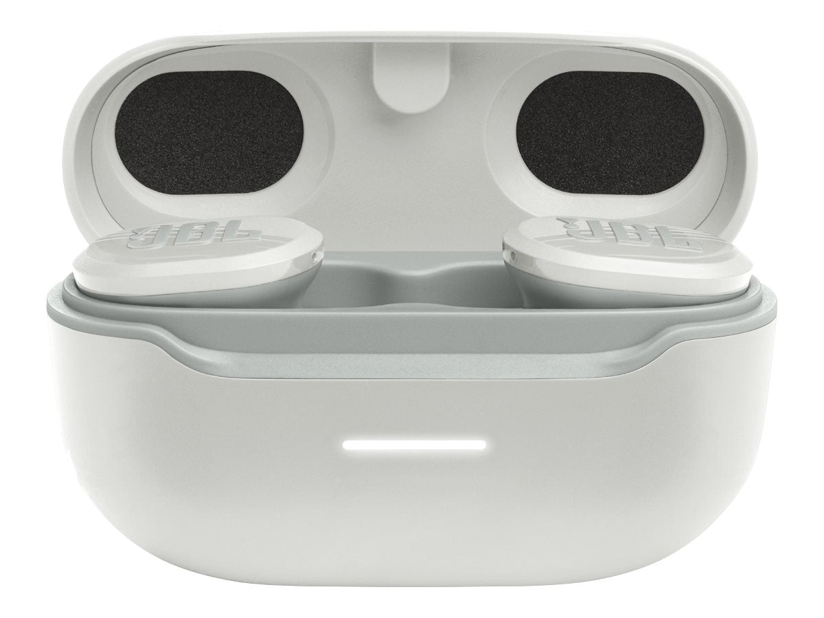 JBL Endurance Race - Auriculares inalámbricos con micro - en oreja - Bluetooth - blanco