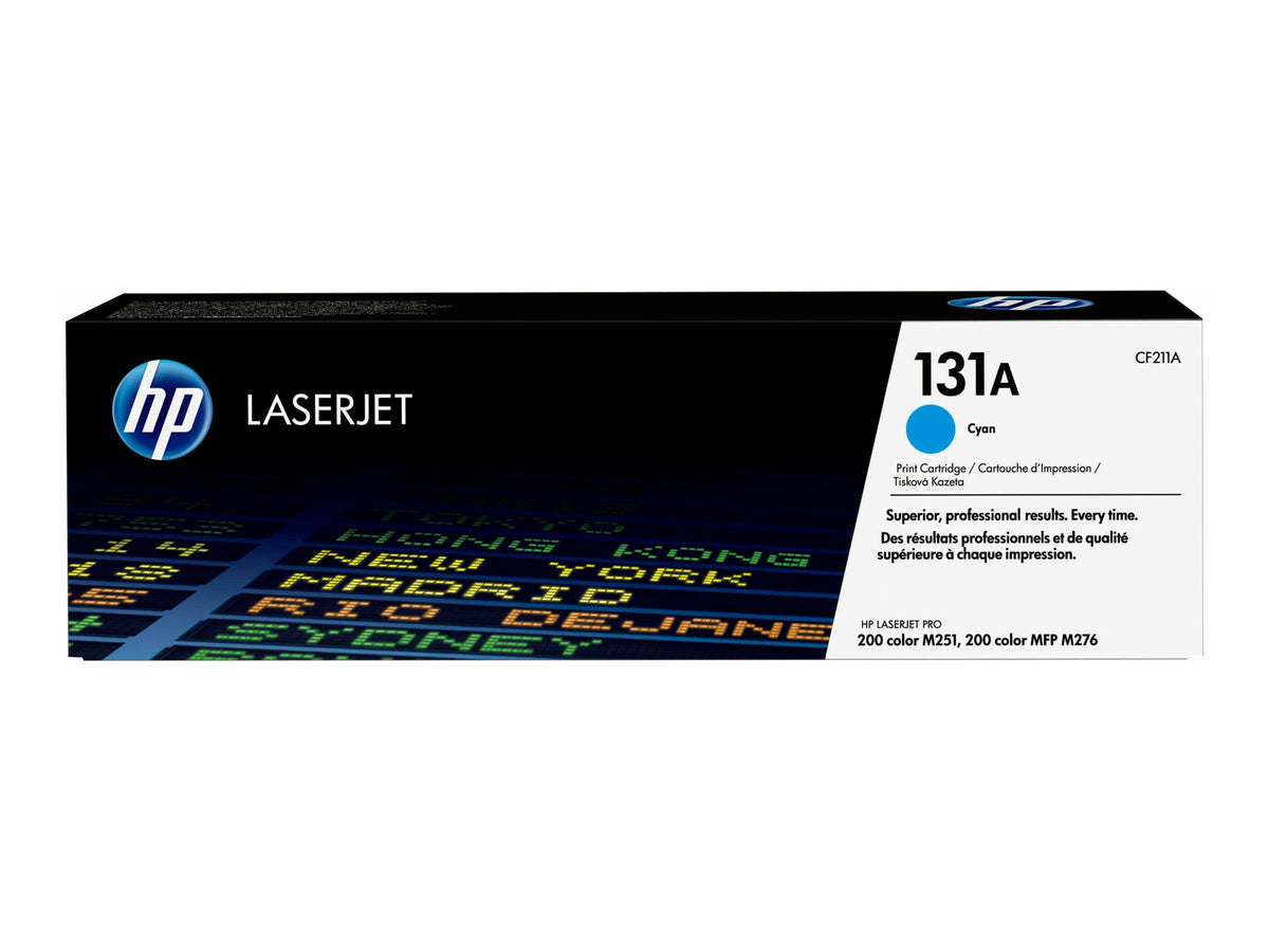 HP 131A - Cián - original - LaserJet - cartucho de tóner (CF211A) - para LaserJet Pro 200 M251n, 200 M251nw, 200 M276nw, MFP M276n, MFP M276nw