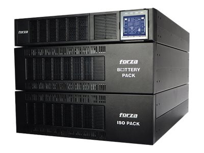 Forza Atlas FDC-106KMR-ISO - UPS (montaje en rack / externo) - AC 110-300 V - 6000 vatios - 6000 VA - 9 Ah - RS-232, USB - 2U - negro
