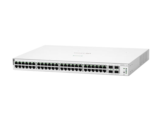 HPE Networking Instant On 1930 48G Class4 PoE 4SFP/SFP+ 370W Switch - Conmutador - L3 - Gestionado - 48 x 10/100/1000 (PoE) + 4 x 1 Gigabit / 10 Gigabit SFP+ - montaje en rack - PoE (370 W)