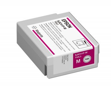 Epson SJIC41P-M - Magenta - original - blíster con alarmas de RF/acústica - cartucho de tinta - para ColorWorks CW-C4000, CW-C4000E (BK), CW-C4000E (MK)