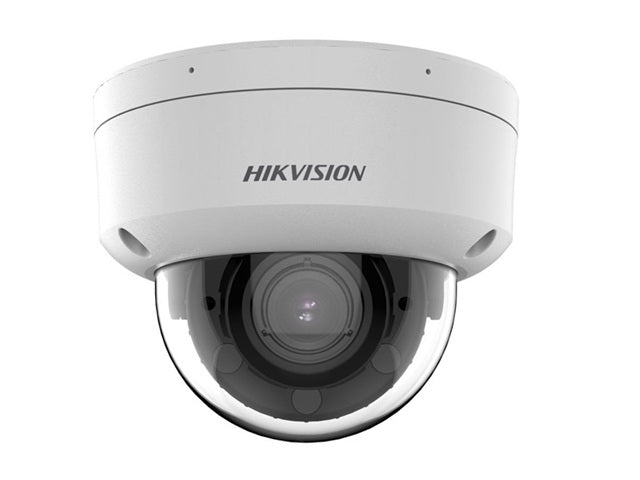 Hikvision 4 MP Acusense Smart Hybrid Light Motorized Varifocal Dome Network Camera - Built-in Mic - 4MP - Outdoor - H.265 - Varifocal 2.8 to 12mm - 2688 × 1520 - 120Db WDR - IP67 - IK10 - Micro SD