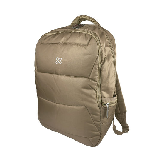 Klip Xtreme - Notebook carrying backpack - 15.6" - 1200D Nylon - Khaki - Two Compartments